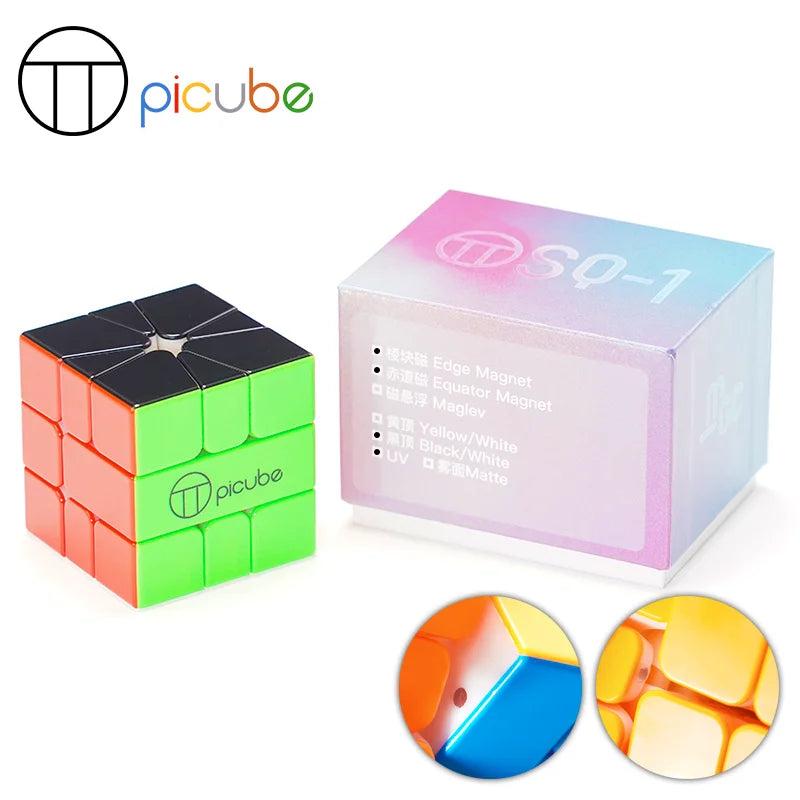 PiCube MGC SQ-1 (Edge-Magnetic + Equator-Magnetic + UV)