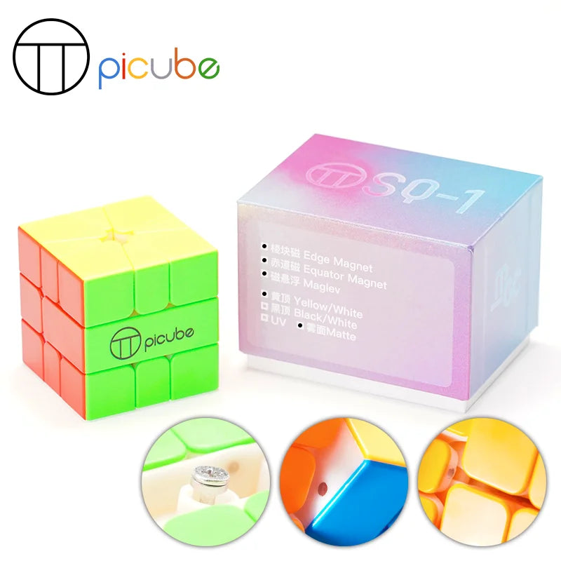 PiCube MGC SQ-1 (Edge-Magnetic + Equator-Magnetic + UV)