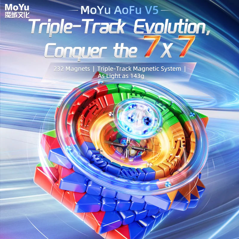 MoYu AoFu V5 7x7 (Magnetic + Triple-Track)