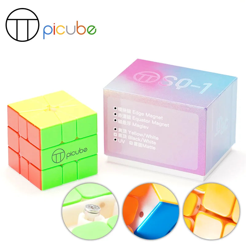 PiCube MGC SQ-1 (Edge-Magnetic + Equator-Magnetic + UV)
