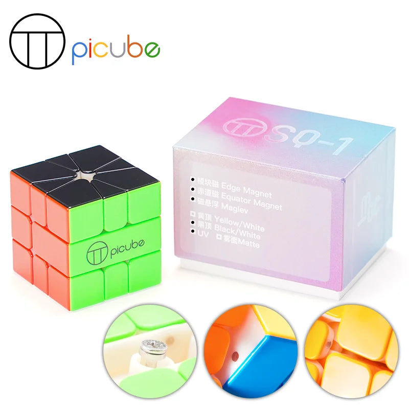PiCube MGC SQ-1 (Edge-Magnetic + Equator-Magnetic + UV)