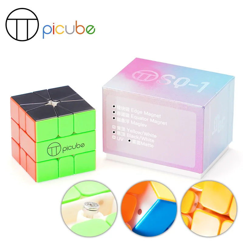 PiCube MGC SQ-1 (Edge-Magnetic + Equator-Magnetic + UV)